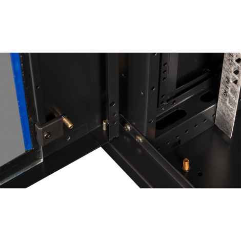 Шкаф 19" телекоммуникационный настенный, 12U 635x600х600 мм, дверь стекло,черный